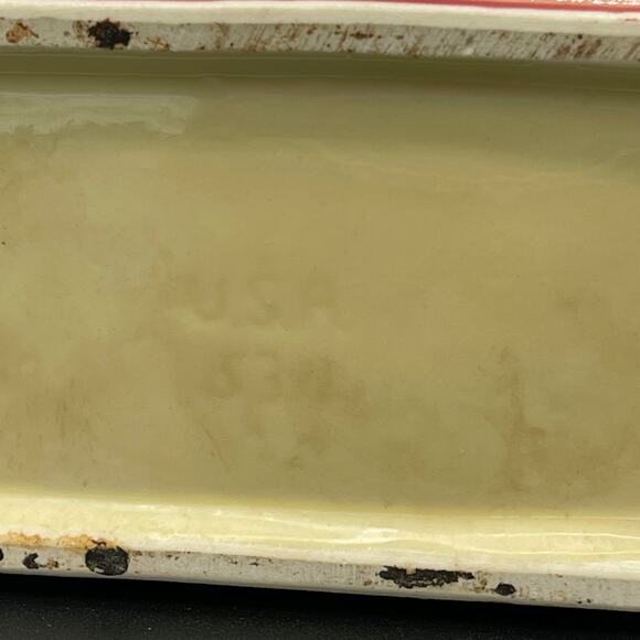 Vintage Shawnee Pottery Mantle Clock USA 530 Set of Two Hanging Wall Planters - Picture 8 of 14